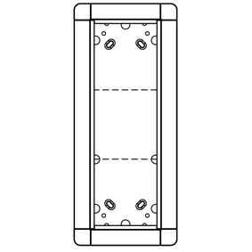 Ritto 1881320 flush-mounted frame 3 module slots, silver