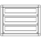 Ritto 1885370 letterbox frame 2 WE, white