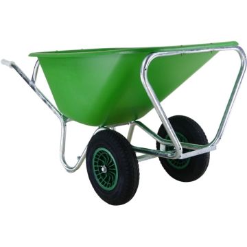 FORT FO20510 large trough 165l 2-wheel HDPE trough galvanized.