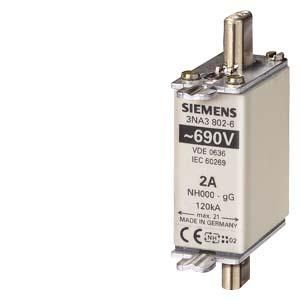 Siemens 3NA3812-6 NH fuse link with front indicator size 000 32A