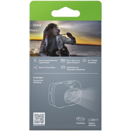 GP 260GPACTCH4200 Headlamp CH42 100lm incl.3xAAA batteries