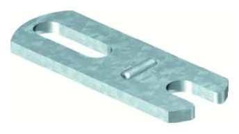OBO Bettermann 156 FL with open slotted hole overlay, 5228328