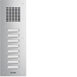 Elcom 5108180 flush-mounted door station TVM-8/1 ESTA 8 buttons stainless steel matt