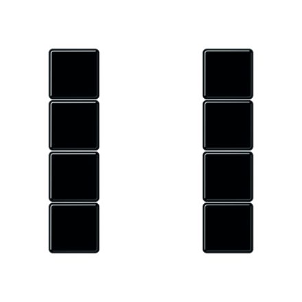 JUNG A504TSASW button set F50 series A | 4-way | black