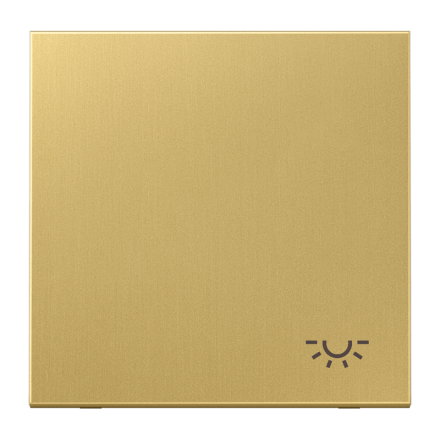 Jung ME2990LC rocker switch 1-way, symbol light, brass, series LS, brass classic