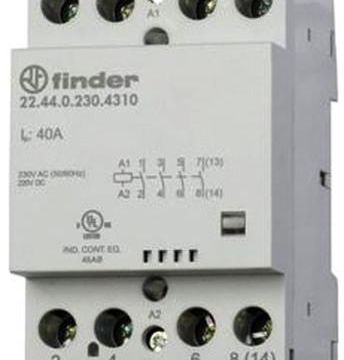 Finder 22.44.0.024.4310 installation contactor 4S 40A coil 24VAC/DC