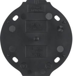 Berker 133111 Self-extinguishing base plate 1-way black Series 1930