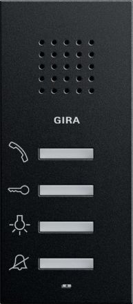 Gira 1250005 AP System 55 black home station