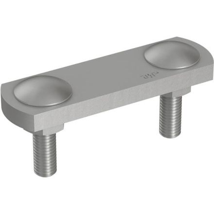 Pröpster 111 352 St/tZn 2-piece flat/flat fl. 30/fl. 30mm diagonal cross clamp