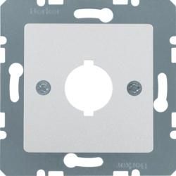 Berker 14311404 central plate for signaling and command device 18.8 mm aluminum, matt central plate system
