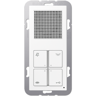 Jung SI4ADWW audio indoor station design standard, series AS/A, alpine white