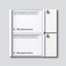 Siedle TM 612-2 W button module in white