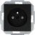 Kopp 940450002 HK07 black matt SCHUKO socket