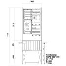 GSAB 33.00.1P11bezV2 1EHZ-ZP+1xRP EHZ with distributor 2x13TE meter connection column