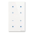 BUSCH-JAEGER TBR/U4.7.11-CG KNX pushbutton sensor standard tacteo | 4-fold, RTR, vertical | glass white | 157x86mm