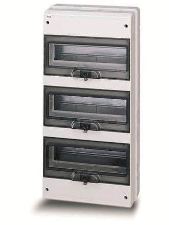 ABB Stotz-Kontakt Consumer units - IP55 Europa - wall-mounting - With spring closing , IP55 EUROPA distribution box, 10 modules wall mounting, 10 special modules , M126540000