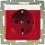 Legrand 776229 socket WSV Creo, (red)