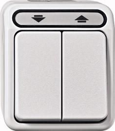 MERTEN MEG3755-8019 roller shutter button 1-pole polar white