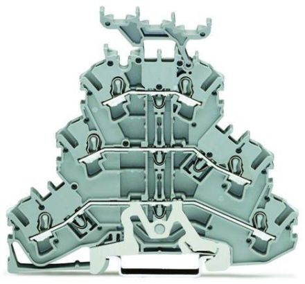 Wago 2002-3258 TOPJOB 2.5 (4) mm Schi/L/L grey three-level terminal
