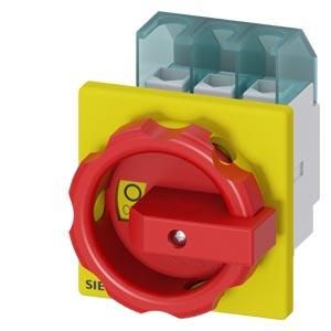 Siemens 3LD2103-0TK53 main/emergency stop switch 3-pole for front mounting