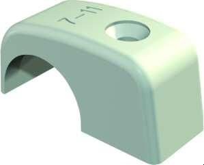 OBO Bettermann 4031 14-17mm light grey without nail ISO nail clamp, 2215179