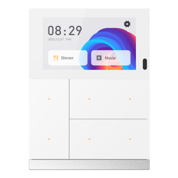 GVS 88188438 KNX room controller WALTZ TOUCH+ PAD | 4-way, aluminum | white