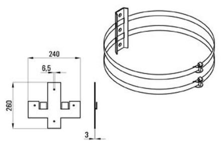 WHD 175-001-00-003-01 MB 3N mast mount
