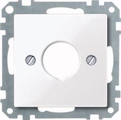 MERTEN 393825 Central plate active white glossy System M