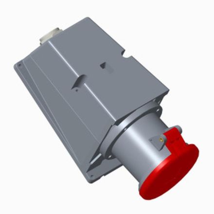 ABB Stotz-Kontakt 263RS9, surface-mounted wall socket, 63 A, IP44 9h, 2P+E, 2CMA167478R1000