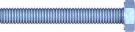 Reisser 000933S021-1601203-1 DIN 933 thread screw, hexagon VG, M 16 X120, steel, galvanized, blue pass., packed 10