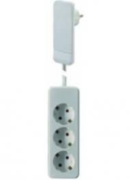 Bachmann 933.007 SCHUKO Flat Plug white with 1.6m cable