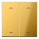 JUNG GO102P KNX rocker switch with arrow symbol F10 LS series | 2-way | gold-colored