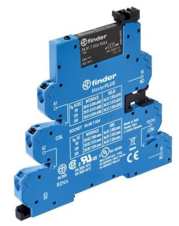 Finder 39.60.7.220.9024 SSR coupling relay MasterPLUS Push-In technology