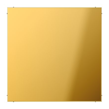 Jung GO2994B blind cover (latched), metal gold-coloured PVD-coated, LS series, gold-coloured