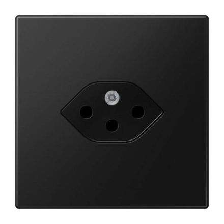 Jung LS1520-13SEVSWM single socket, Swiss standard, type 13, LS series, graphite black matt
