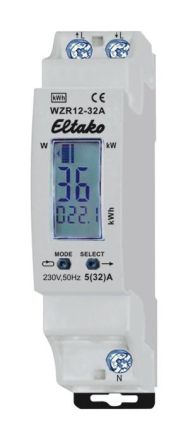 Eltako 28032410 AC meter WZR12-32A with reset without approval