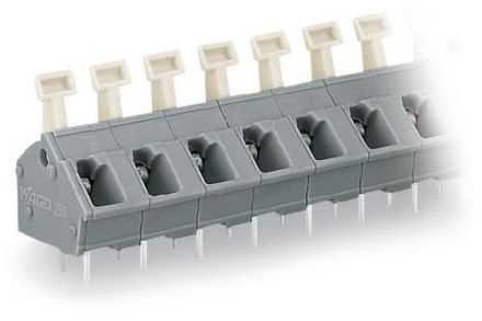 Wago 256-524/332-009/999-950 PCB terminal, push button, 2.5 mm², R