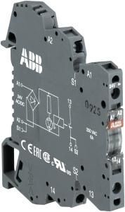 ABB STOTZ-KONTAKT RBR121G-24VUC, interface relay R600 1We,A1-A2=24VAC/DC,250V/3mA-6A with gold contacts, 1SNA645505R0100