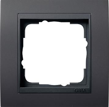 Gira 021108 1-gang cover frame for anthracite Gira Event Anthracite