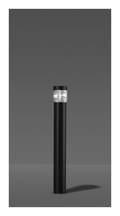 RZB 611887.0031 QA60 57W E27 D: 140 H: 1000 anthracite bollard light