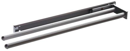 GRIMME 170105.00 Towel rail, two-armed, chrome, Chrome