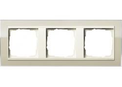 Gira 0213771 3-way cover frame for cream white Gira Event Clear Sand