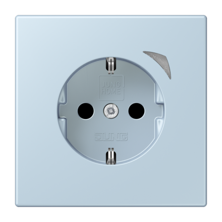 Jung BTLC1521S208 JUNG HOME SCHUKO® socket, 16 A 250 V ~, screw terminals, with function display, integrated increased contact protection, SAFETY+, thermoplastic painted ( LC32022 )