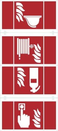RP-Technik KS3FIRE fire protection 234x135mm Neutral 2x set of 3