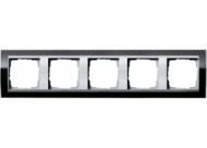 Gira 0215736 5-way cover frame for color Alu Gira Event Clear Black