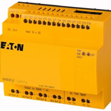 Eaton ES4P-221-DRXX1 safety control relay, 24VDC,14DI, 4DO relay, easyNet, 111018