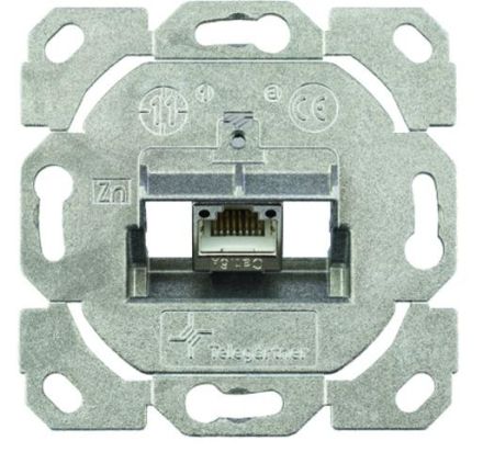 Telegärtner J00020A0525 flex 1 AMJ-S DD module Cat.6A (IEC) T568B module holder AMJ-S DD 1-way UP/0