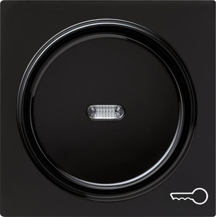 Gira 028747 cover symbol door + rocker control S-Color black