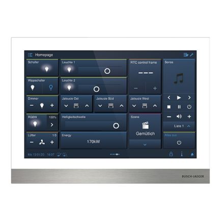 BUSCH-JAEGER H8237-5W-03 Touch panel IP touch | LAN/LAN | white | 10 inches