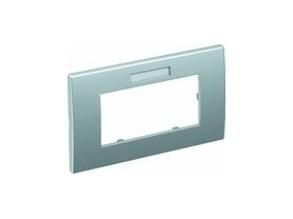 OBO Bettermann AR45-BF2 AL Module 45 2-way aluminum painted cover frame, 6119356